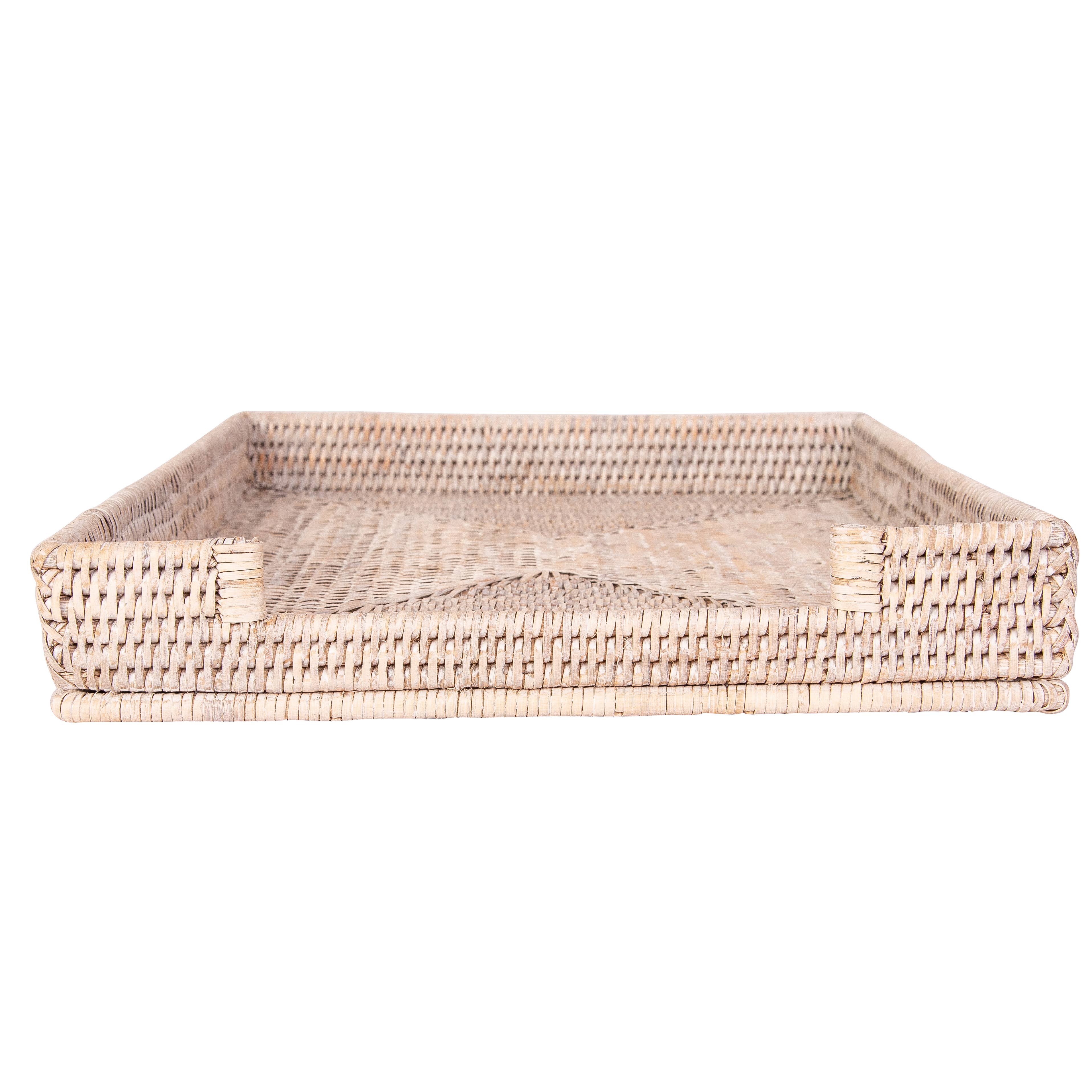 Artifacts Rattan™ Office Paper Tray: Honey Brown