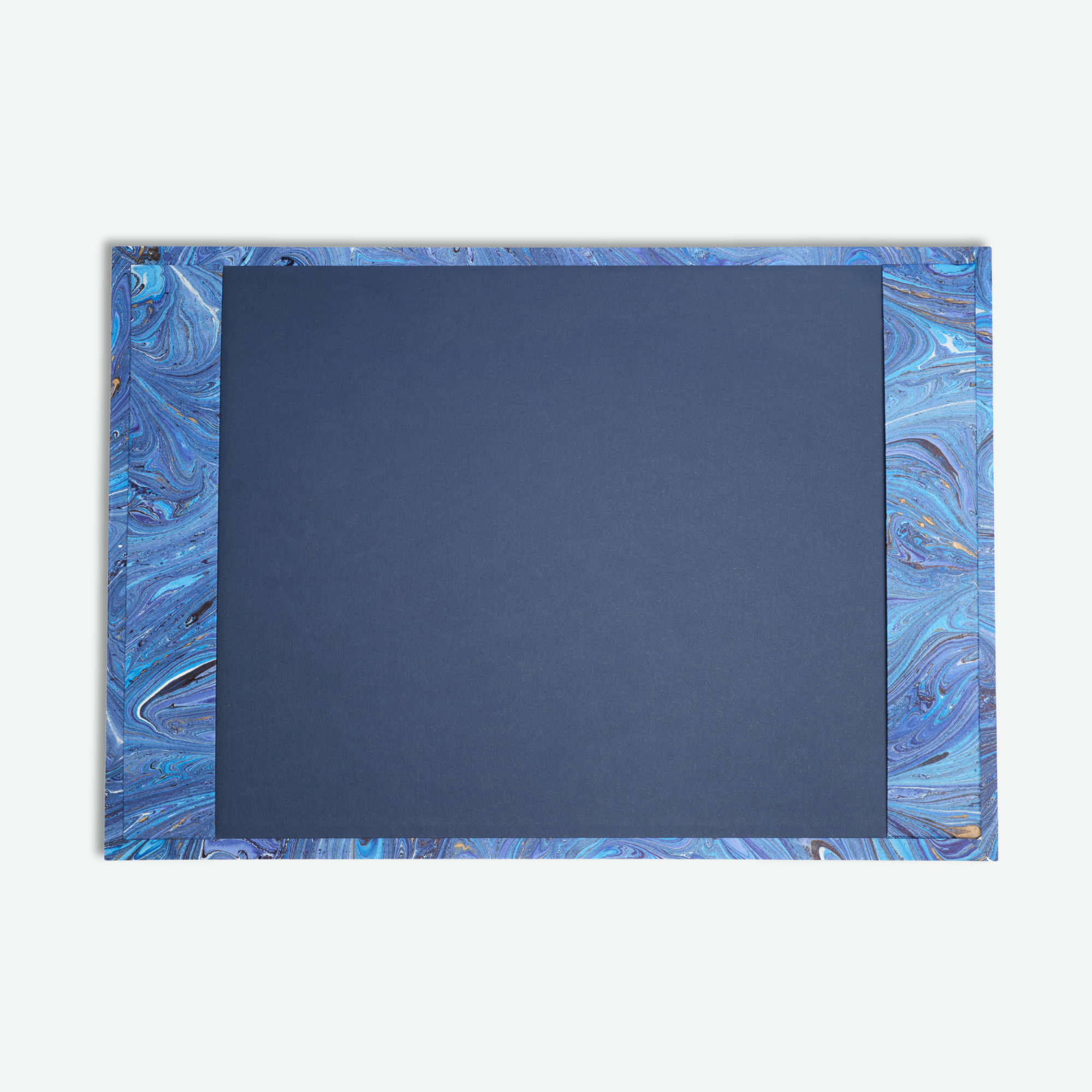 The Marbled Desk Pad in Blue