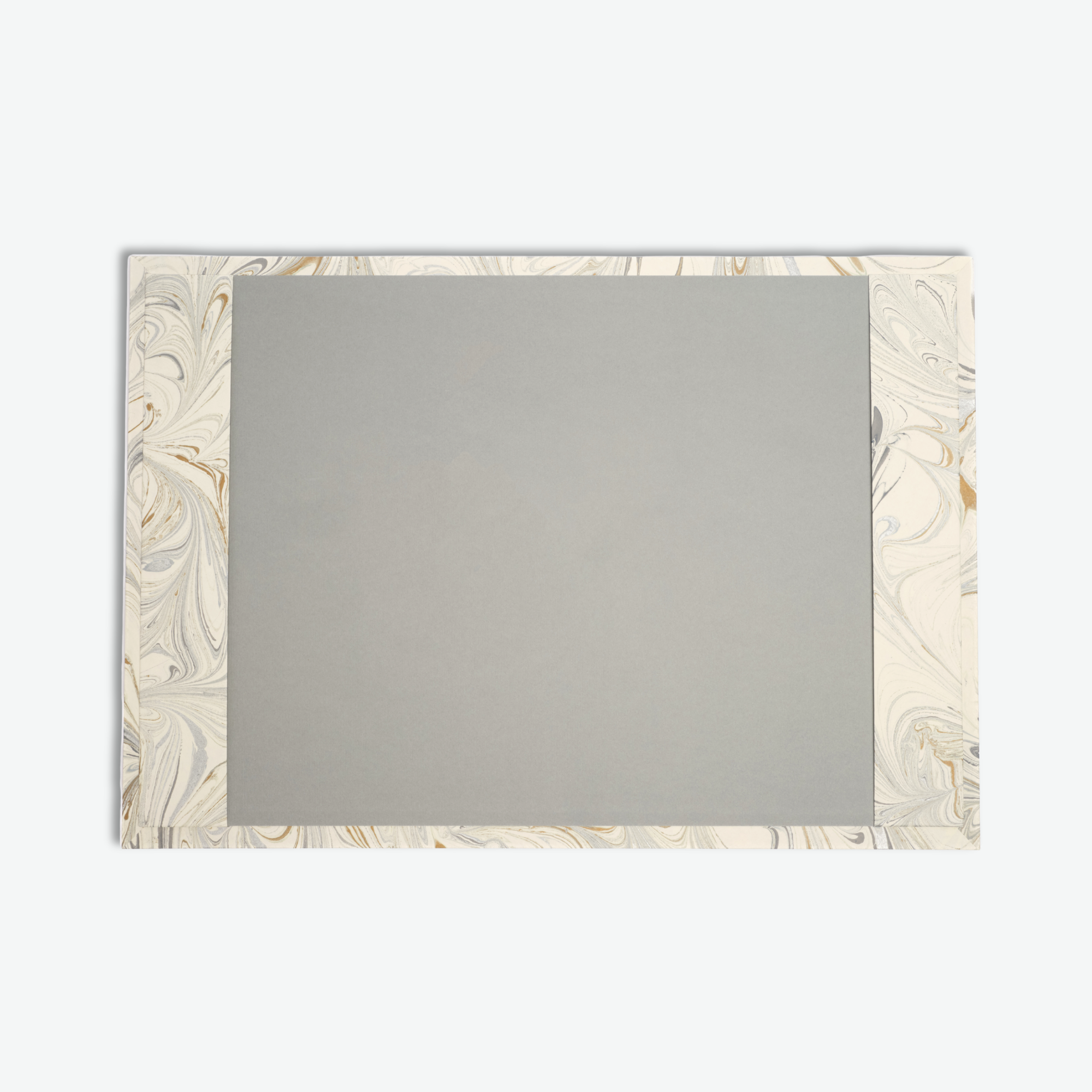The Marbled Desk Pad in White
