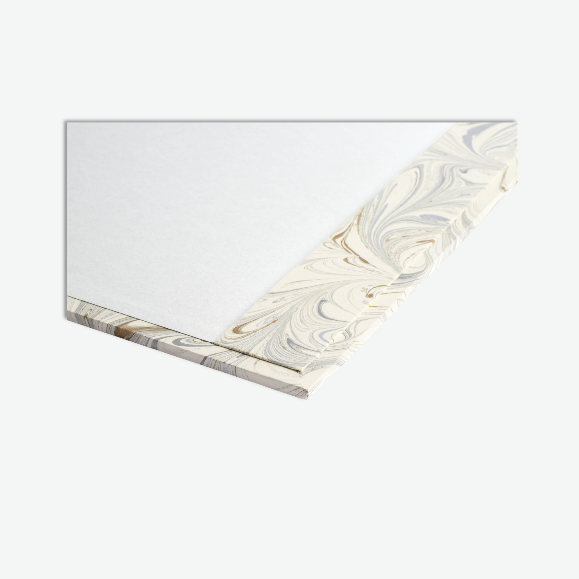 The Marbled Desk Pad in White