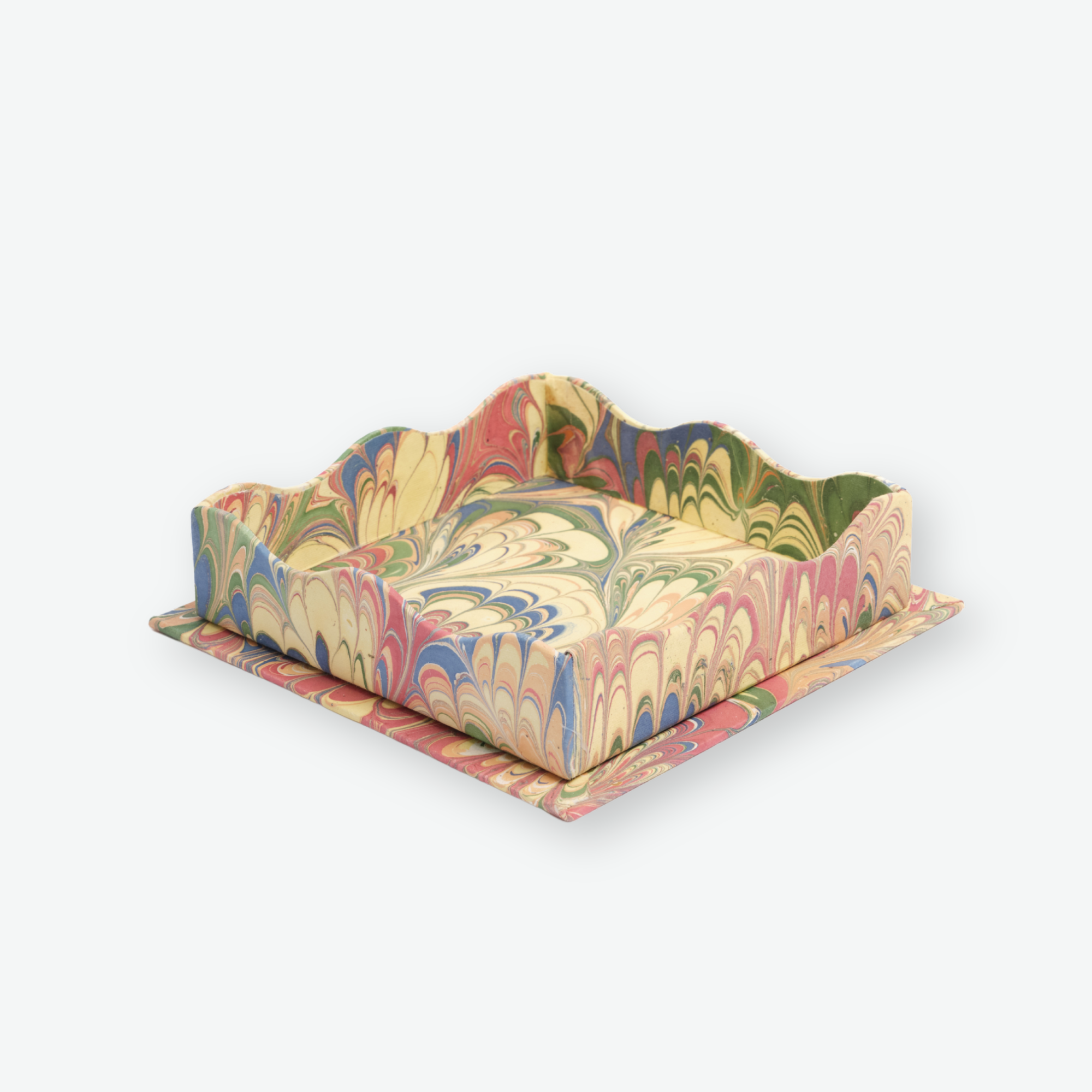The Marbled Catchall Tray in Multicolor