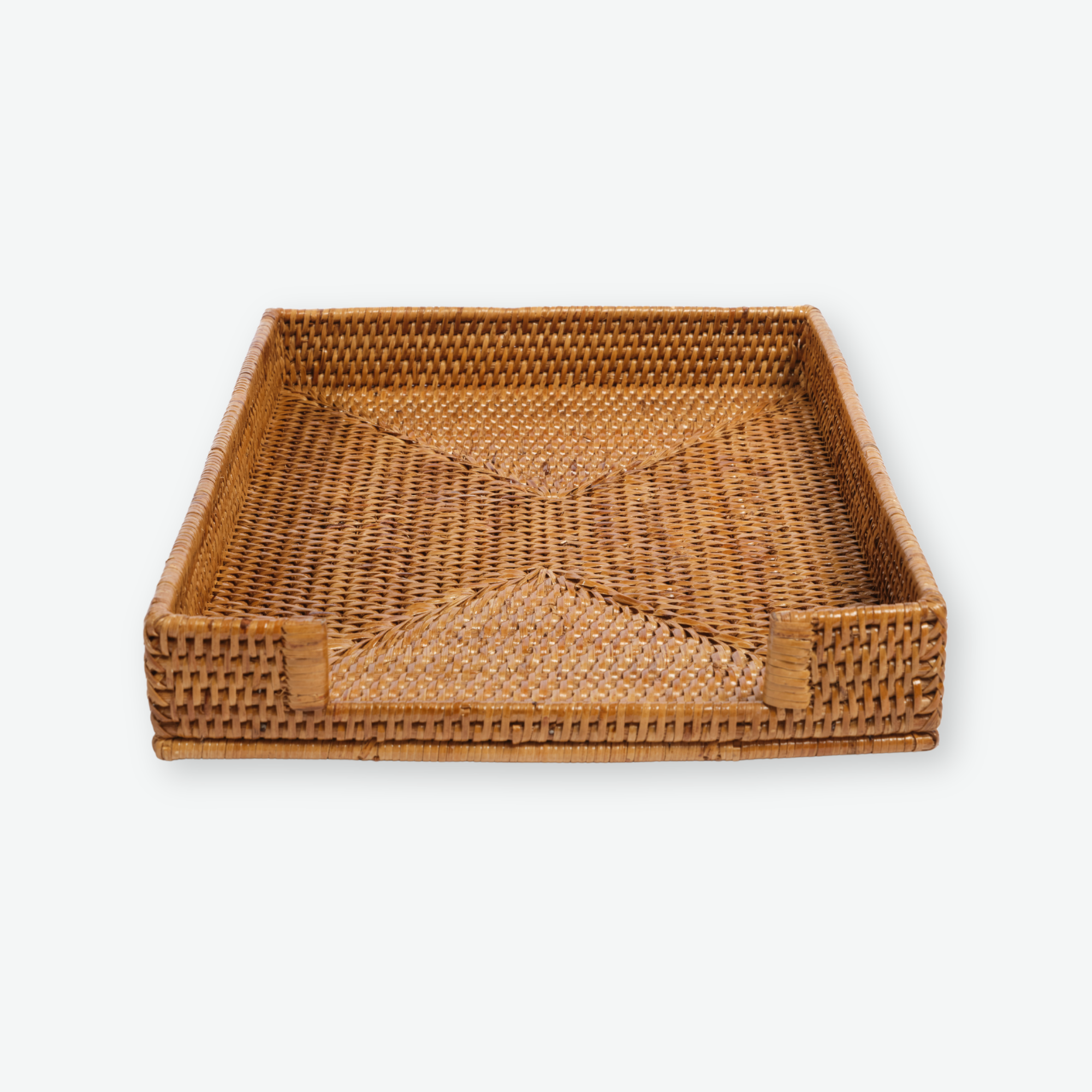 The Rattan Letter Tray in Tan