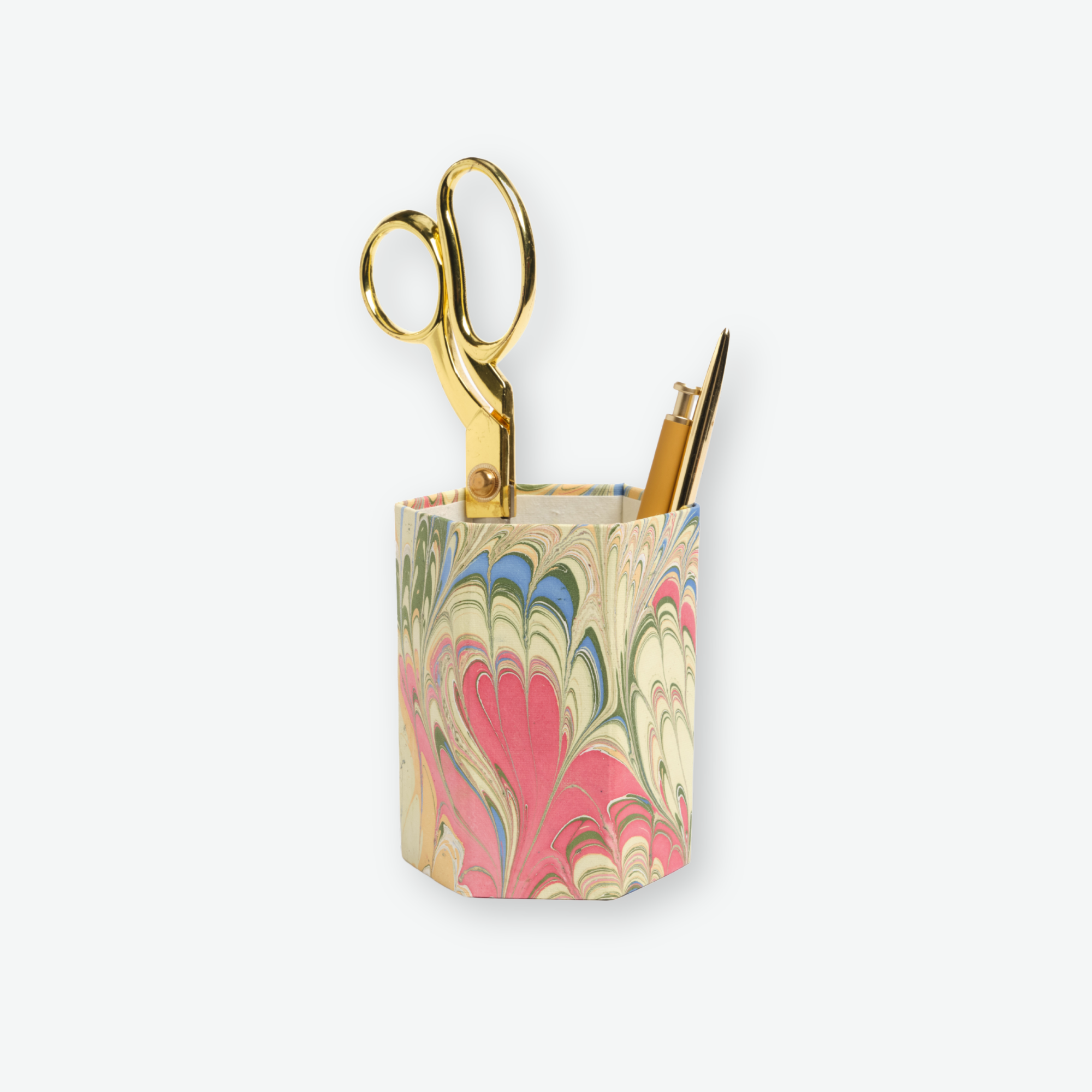The Marbled Pencil Cup in Multicolor