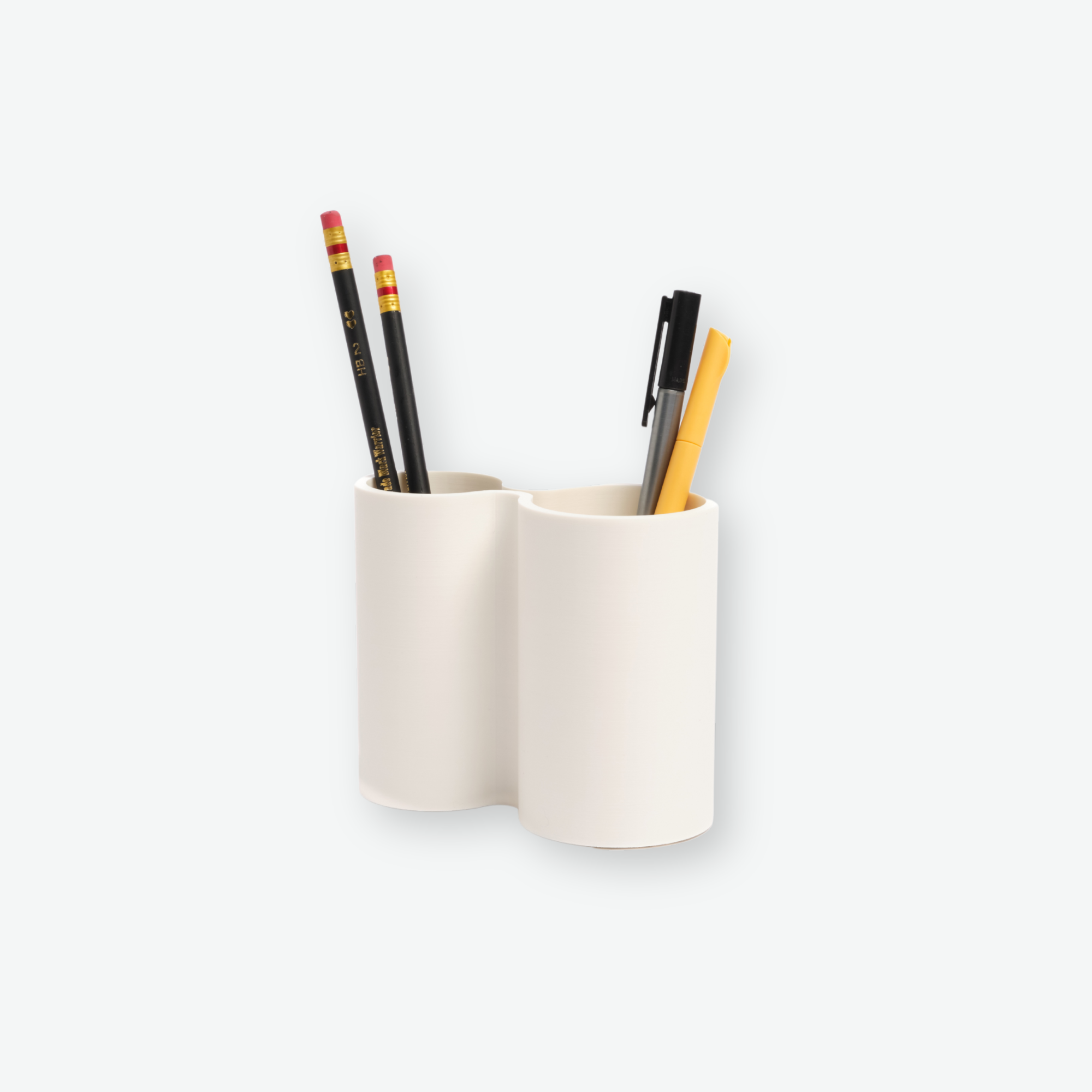 The Resin Pencil Cup in White